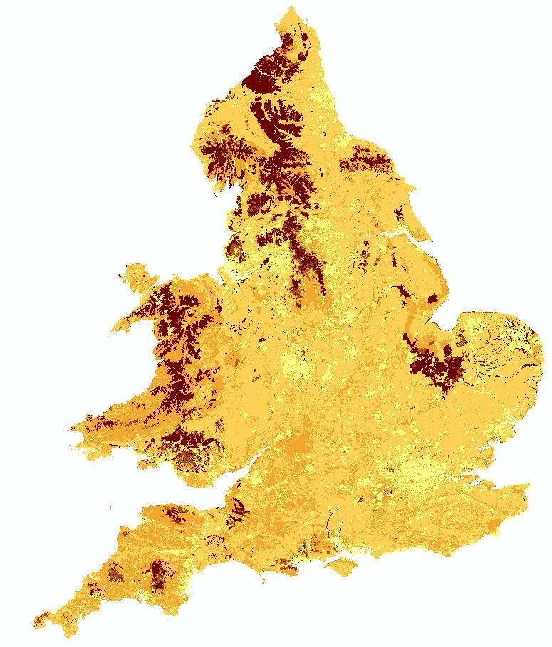 NATMAPcarbon dataset shown for Anglesey