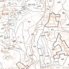 The Bidford upon Avon soil map. Image Copyright Cranfield University.